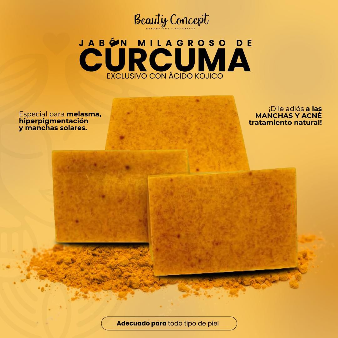 JABÓN DE CURCUMA 100% NATURAL💛🧼