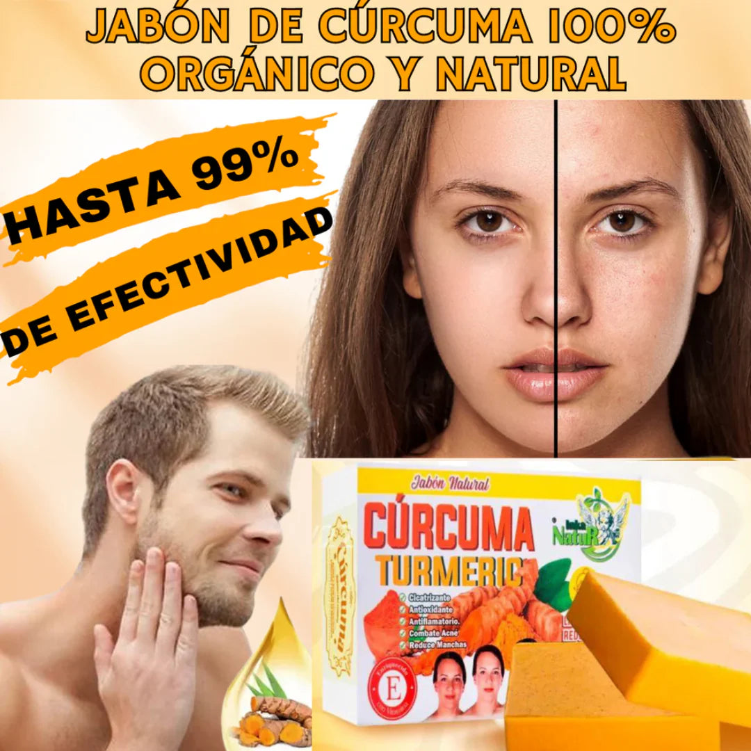 JABÓN DE CURCUMA 100% NATURAL💛🧼